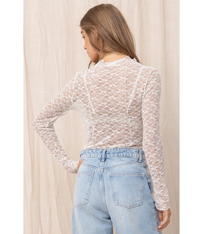 Keep You Waiting Lace Top