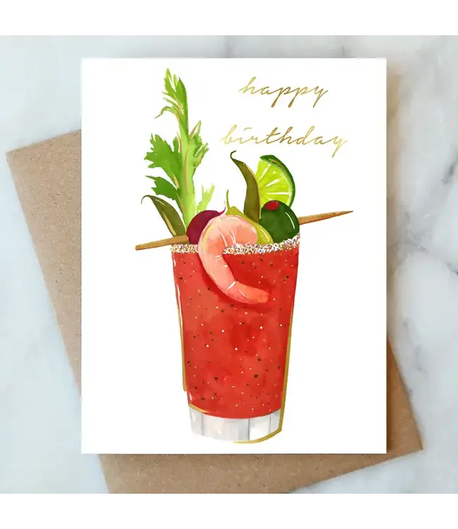 Bloody Mary Birthday Card