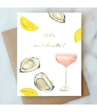 Oysters & Rose Celebration Card