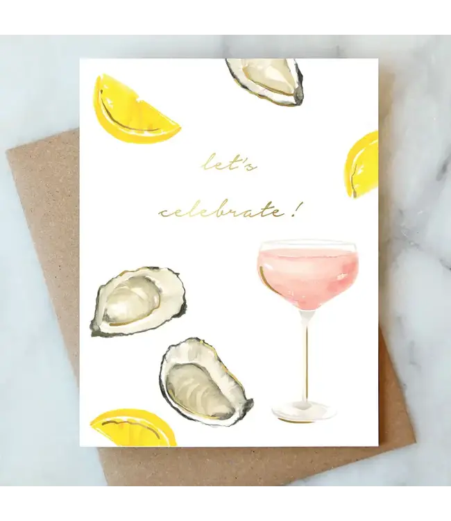 Oysters & Rose Celebration Card