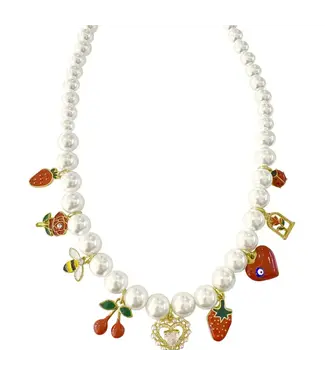 Pearl Charm Necklace