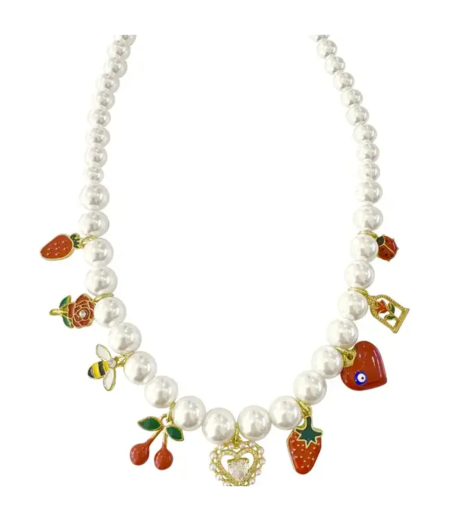 Pearl Charm Necklace