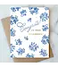 French Blue Engagement Card