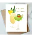Island Cocktail Birthday Card