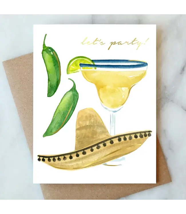Let's Party Fiesta Birthday Card