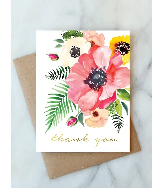 Bouquet Thank You Card
