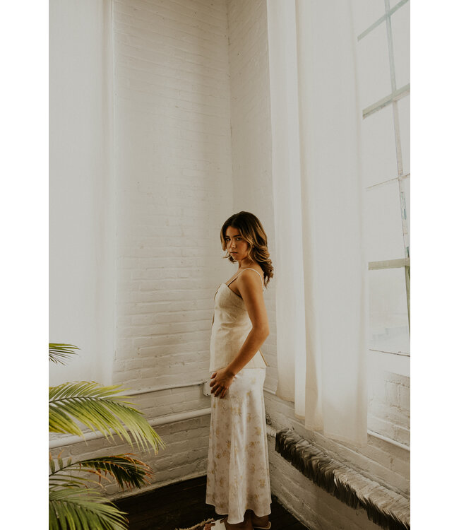 Flower Fields Midi Skirt