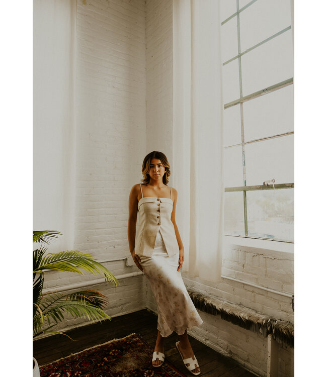 Flower Fields Midi Skirt