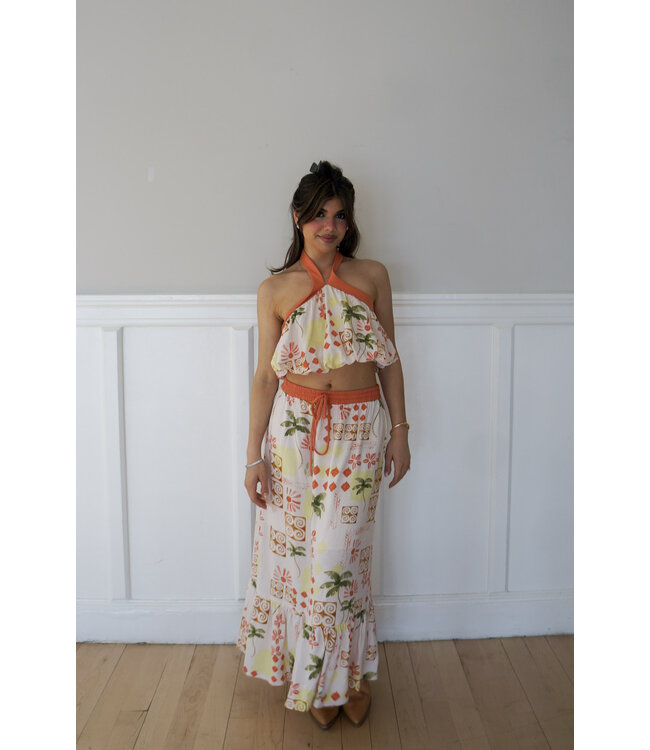 Destination Is Set Maxi Skirt
