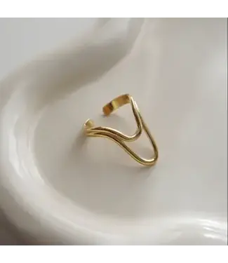Double Curve Ring