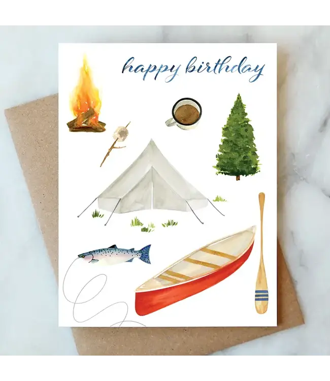 Camping Birthday Card