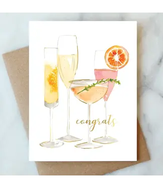 Bubbly Congrats Card