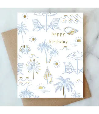 Beachy Birthday Card