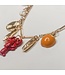 Lobster Party Charm Necklace