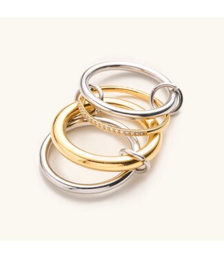 Olivia Mixed Metal Stack Ring
