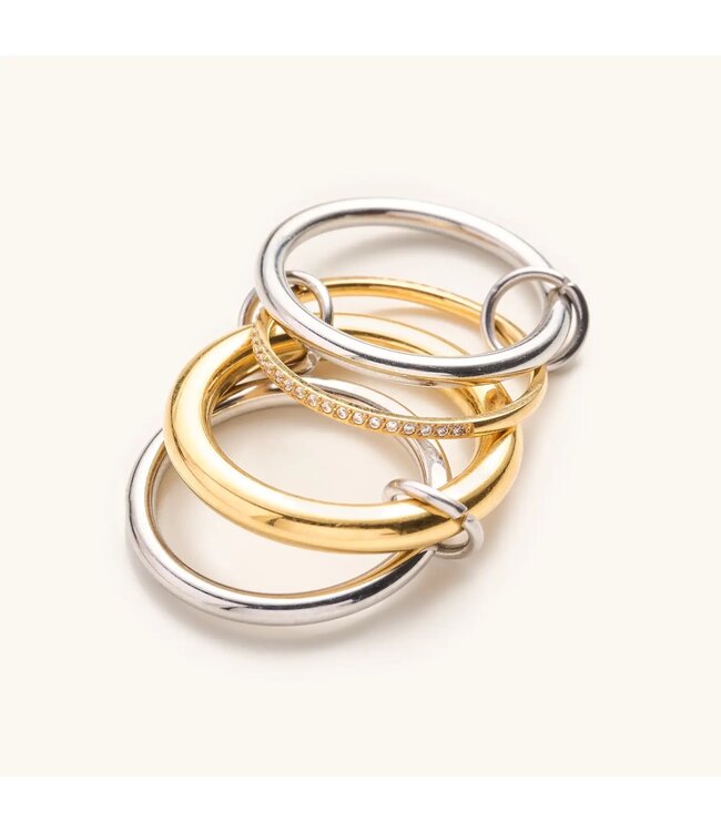 Olivia Mixed Metal Stack Ring