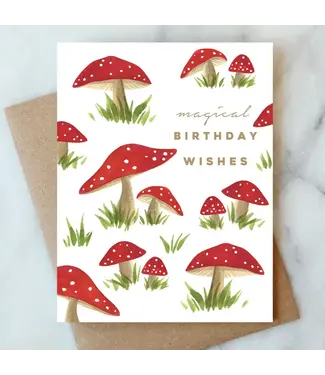 Magical Mushroom Birthday Card