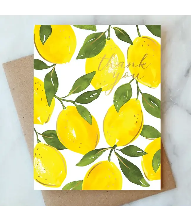Lemon Thank You Card