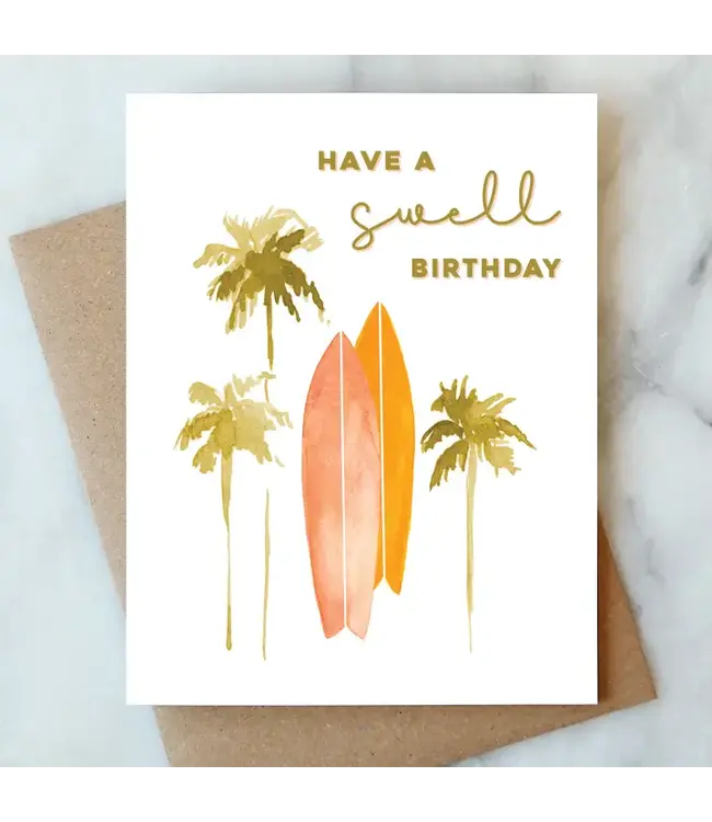 Surf Birthday Card