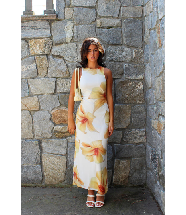 Island Petals Midi Dress