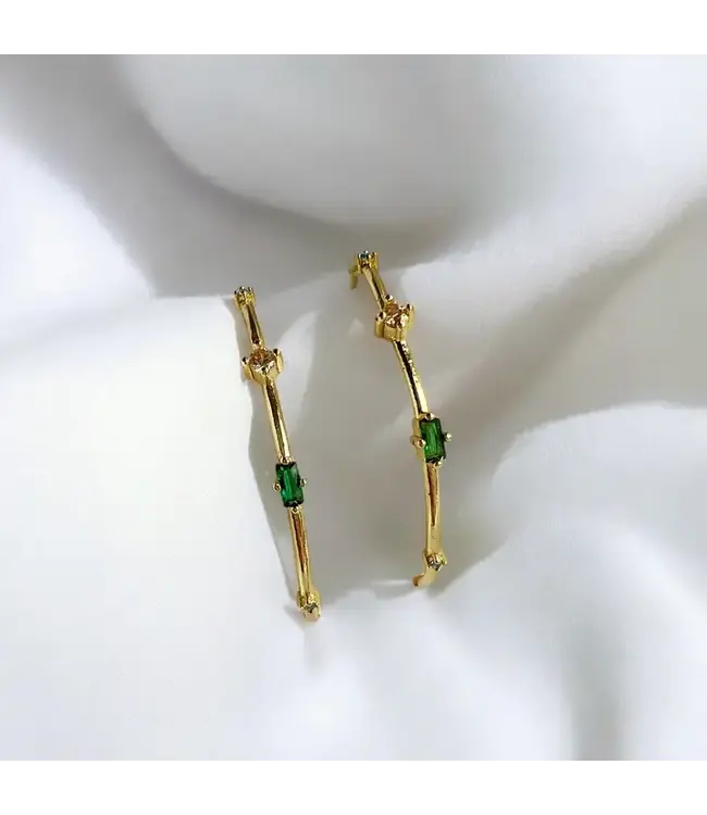 Emmie Rhinestone Hoops