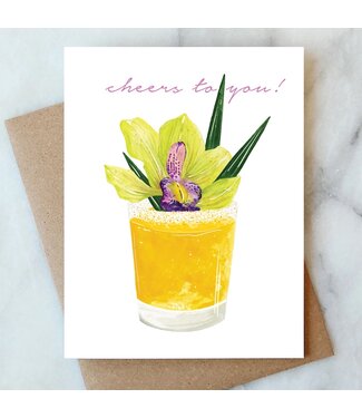 Tropical Cocktail Card