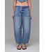 Crop & Roll Barrell Jean