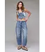 Crop & Roll Barrell Jean