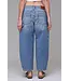 Crop & Roll Barrell Jean