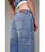 Crop & Roll Barrell Jean