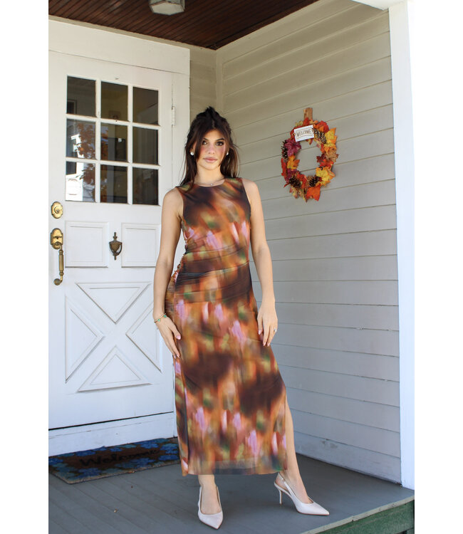 Get The Picture Midi Dress