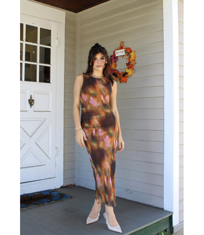 Get The Picture Midi Dress