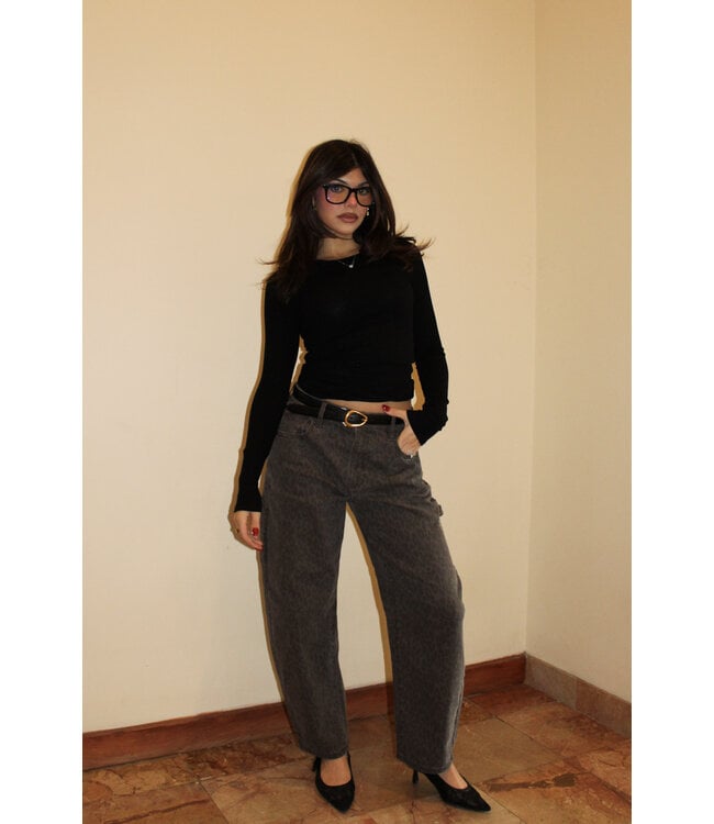 Cheetah Girl Barrel Jean