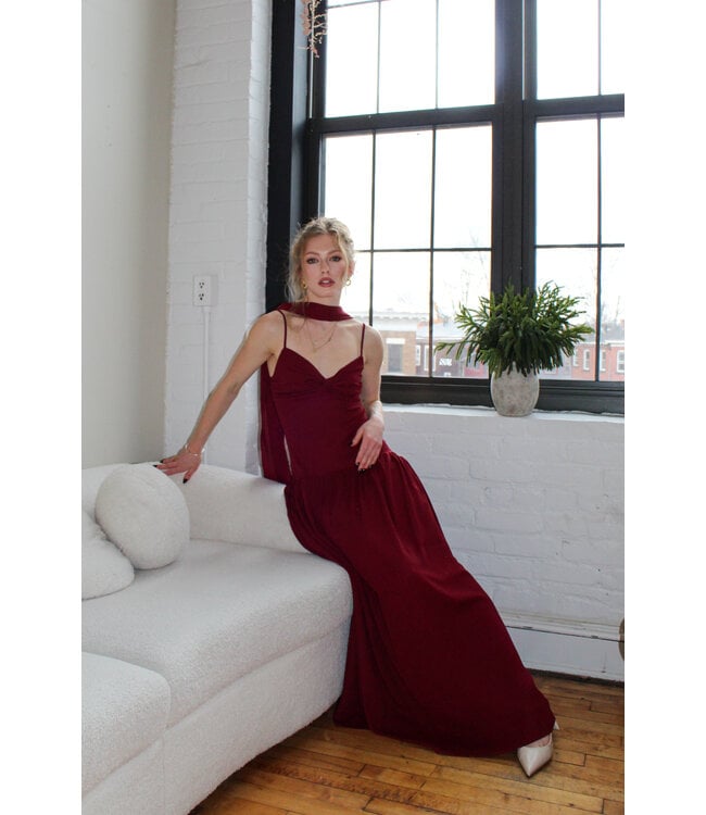 Wine Down Maxi Dress