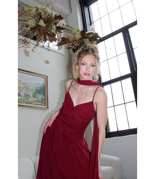 Wine Down Maxi Dress