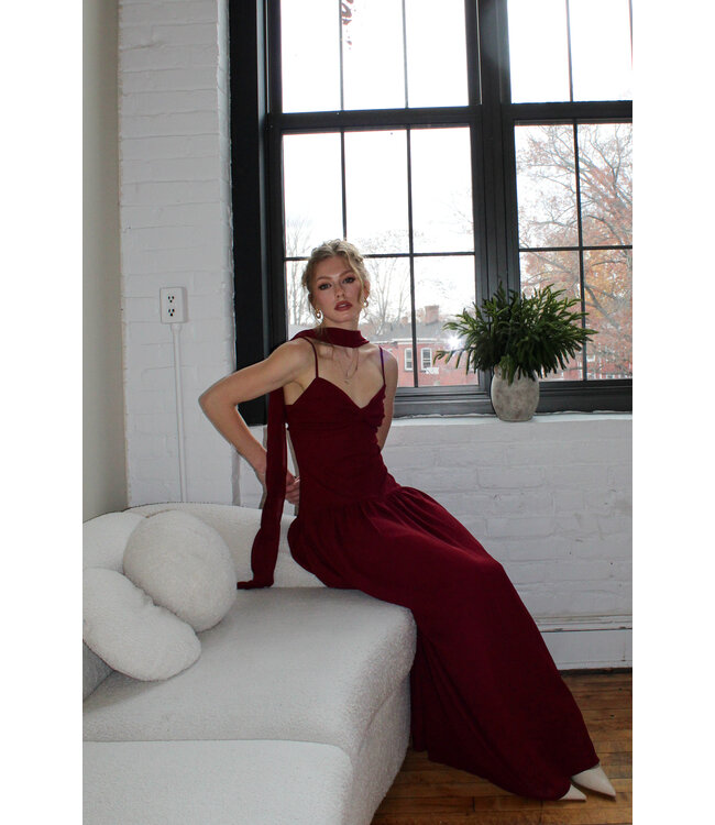 Wine Down Maxi Dress