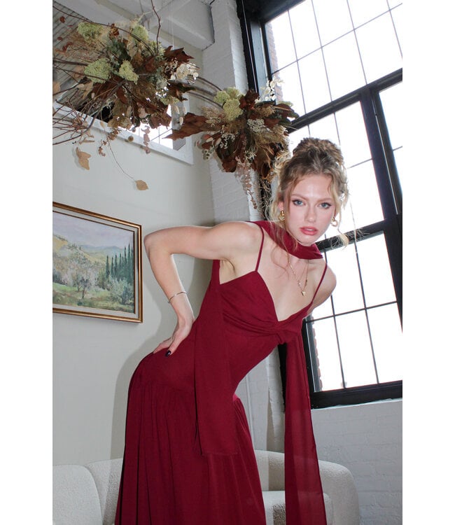 Wine Down Maxi Dress