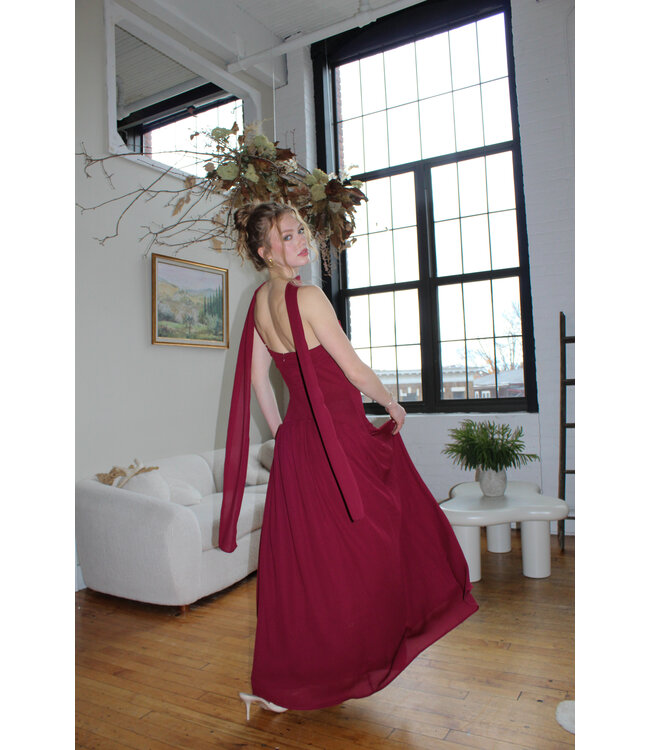 Wine Down Maxi Dress