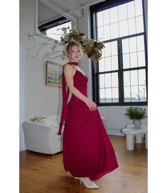 Wine Down Maxi Dress