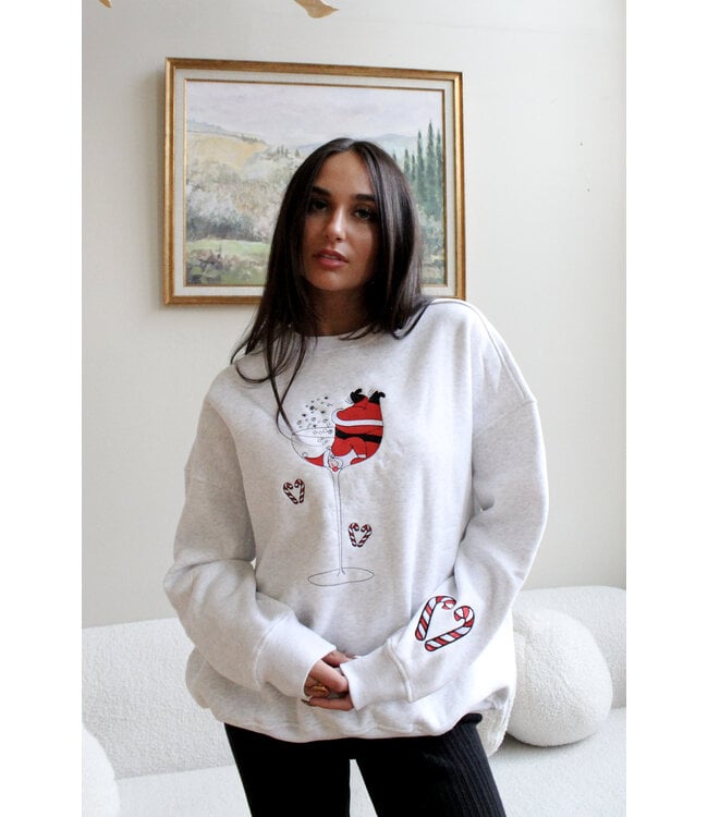 Tipsy Santa Pullover