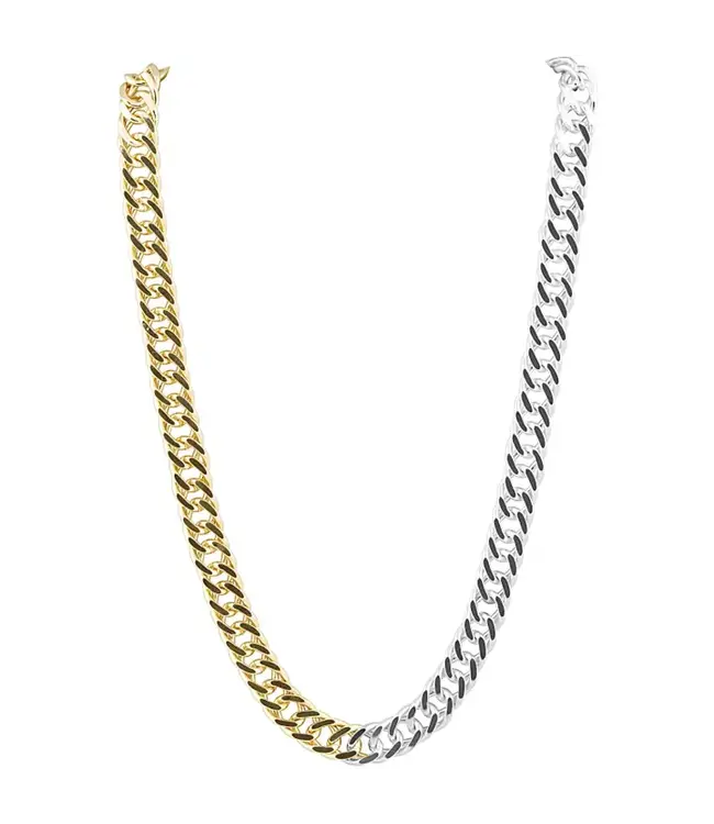 Kayla Link Two Tone Necklace