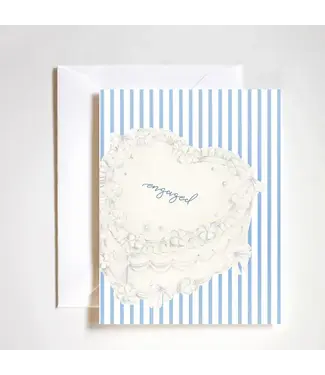 Engaged Cake Card