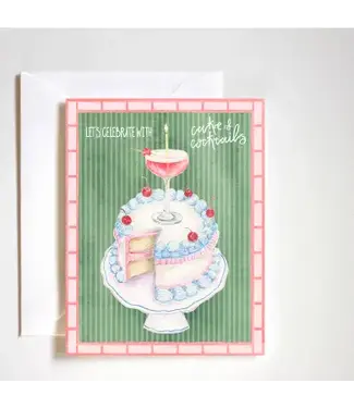 Cake & Cocktails Birthday Card