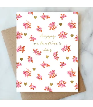 Ditzy Floral Valentine Card