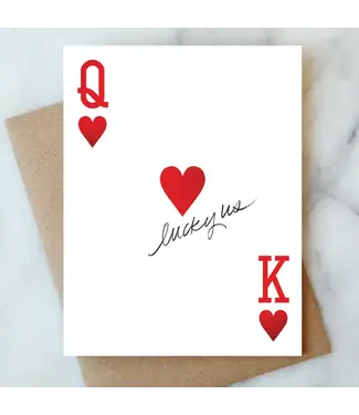 Lucky Us Valentines Card