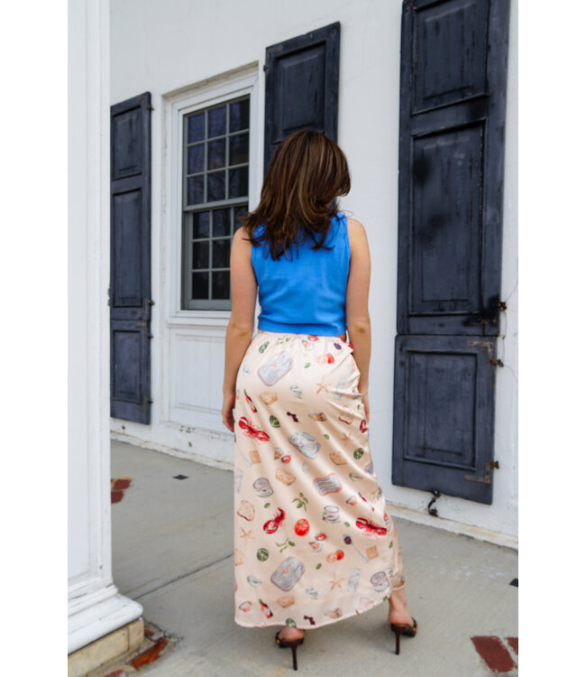 Coastal Picnic Midi Skirt