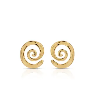Aura Swirl Stud Earring