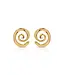 Aura Swirl Stud Earring