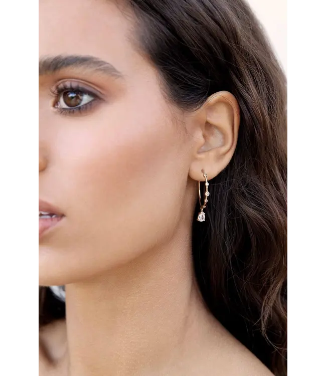 Delicate Crystal Hoop