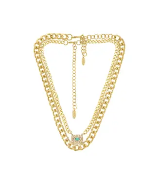 Emerald Crystal Neckalce